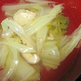 白菜椎茸鰯つみれ生姜汁